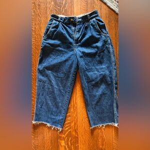 Vintage Gloria Vanderbilt Cropped Wide Leg Jeans